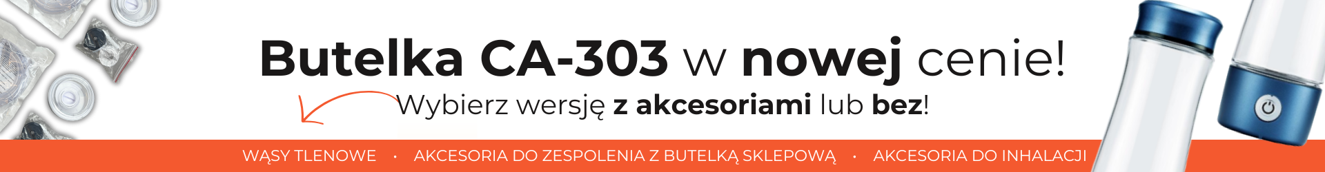 Nowa cena butelek CA-303